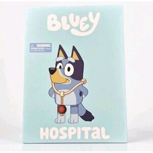 Bluey Wooden Role Book Hospital Playset Brand New SHIPS ASAP